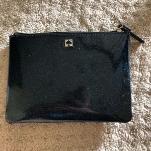 Kate Spade Dark Blue Sparkly Pouch